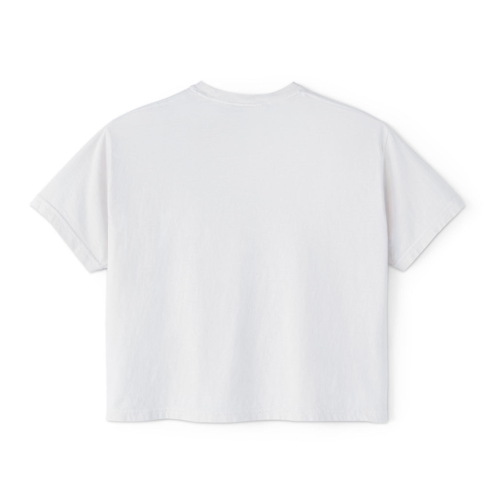 Crop Tee Black Cat Graphic Women's Boxy Tee