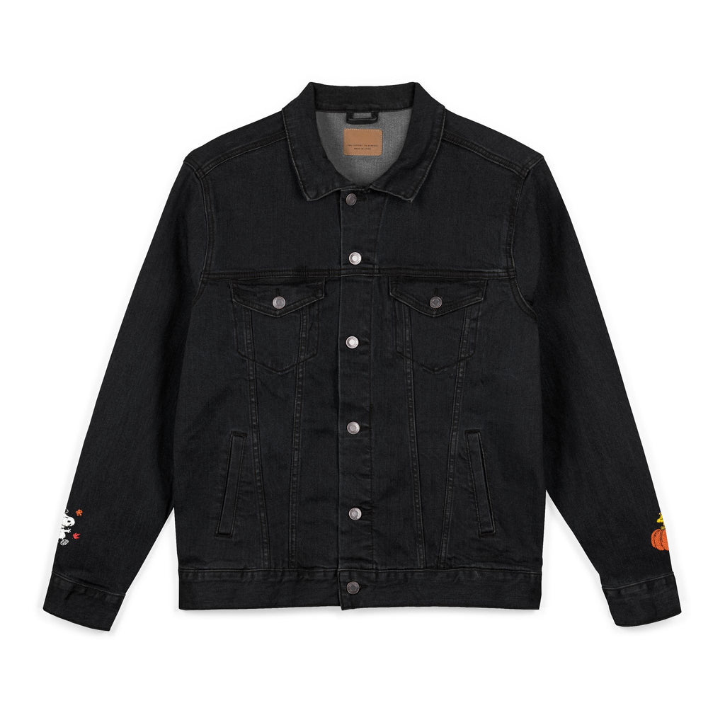 Embroidered Snoopy Unisex Denim Jacket - Fall Theme
