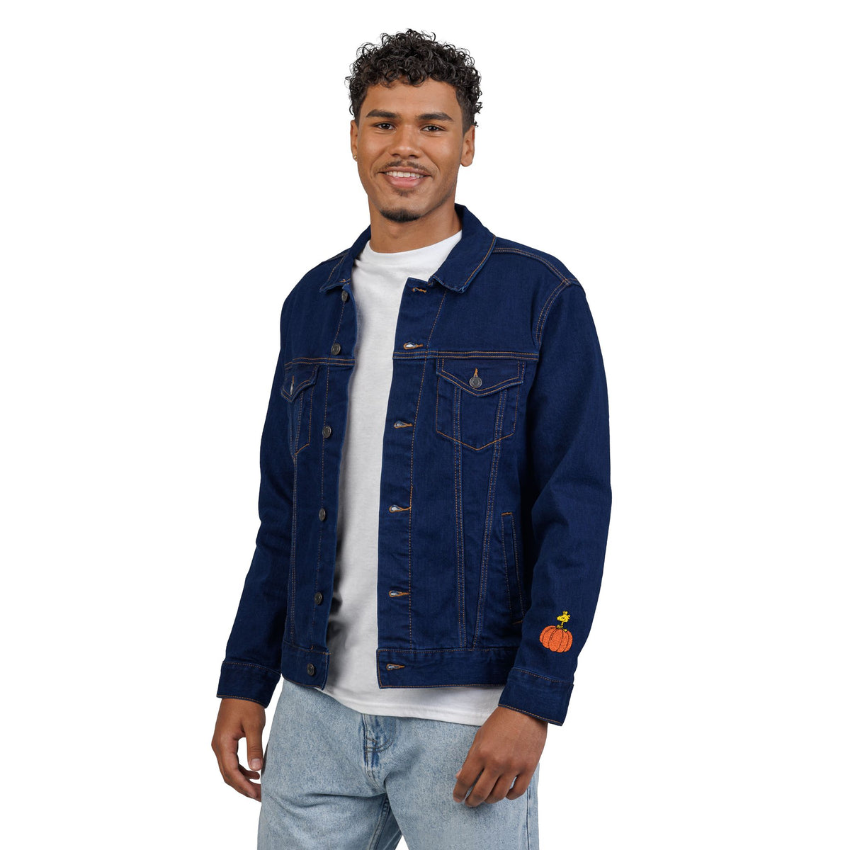 Embroidered Snoopy Unisex Denim Jacket - Fall Theme