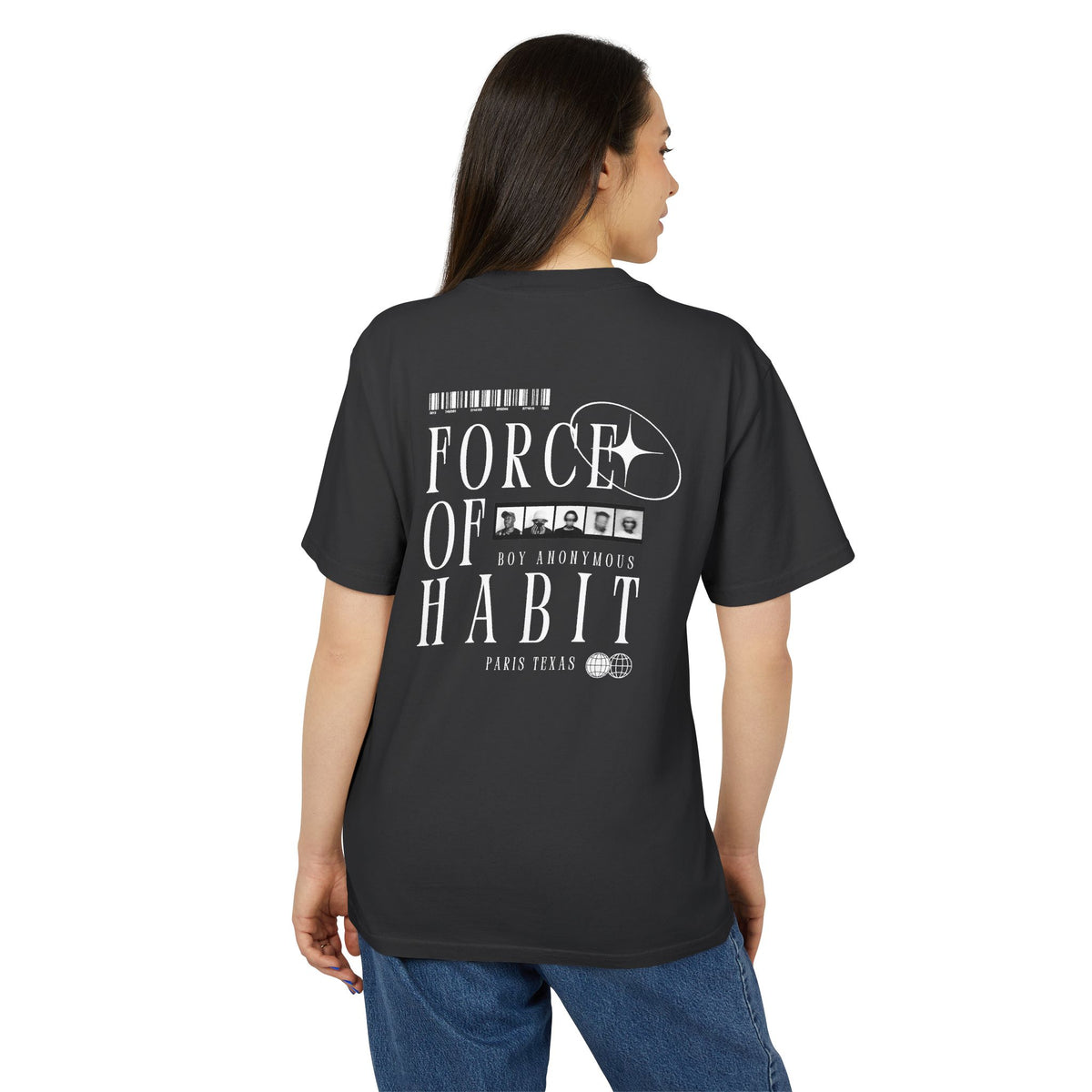 Vintage Graphic Tee - Force of Habit - Paris Texas V2 Unisex Heavy Faded Tee