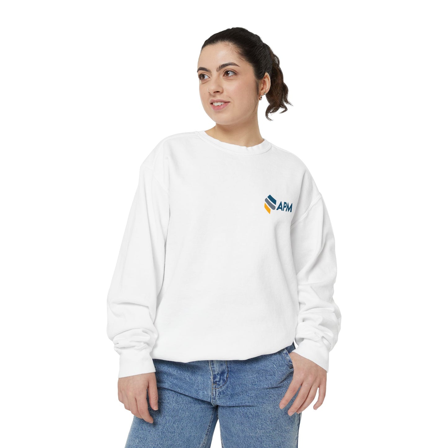 APM Logo Sweatshirt — "Creating Experiences That Matter" Crewneck