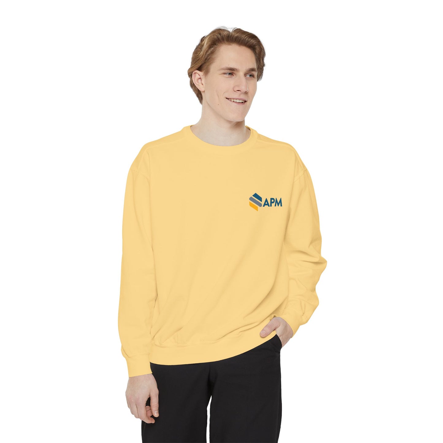 APM Logo Sweatshirt — "Creating Experiences That Matter" Crewneck