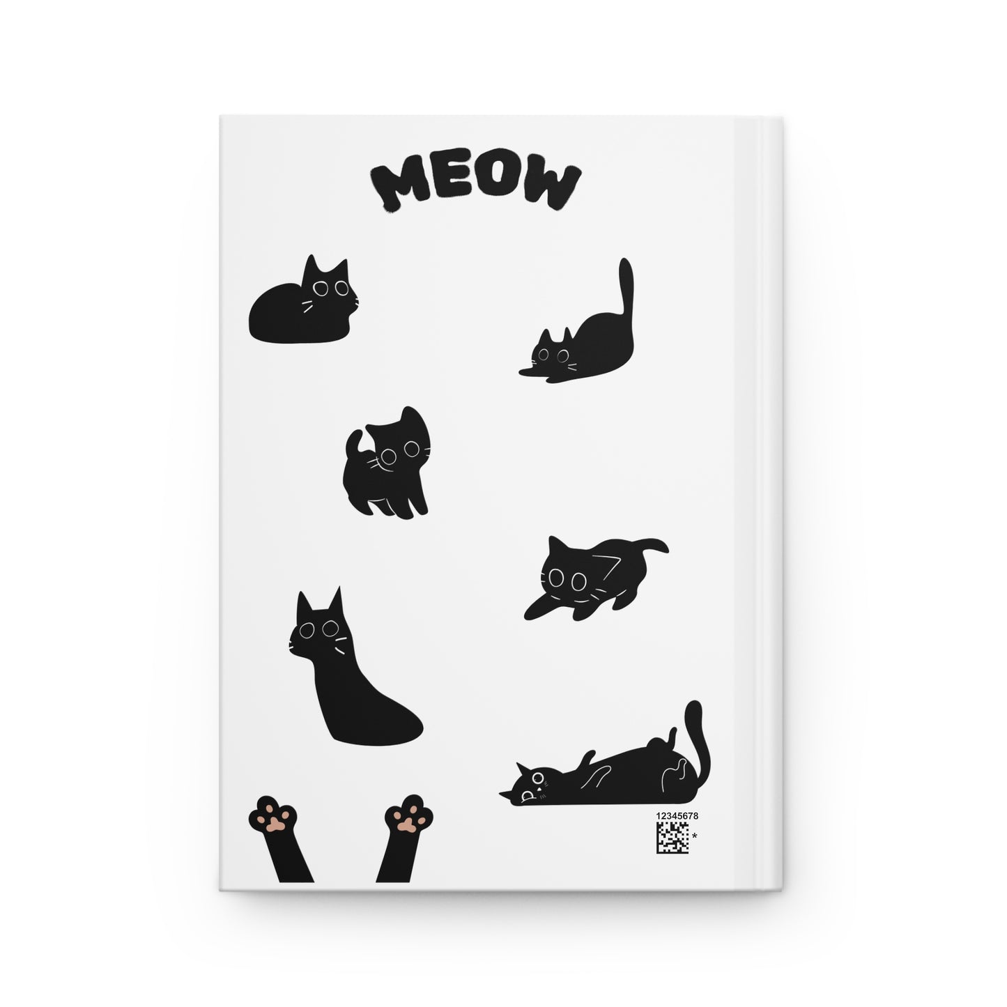 Black Cat Hardcover Journal Matte