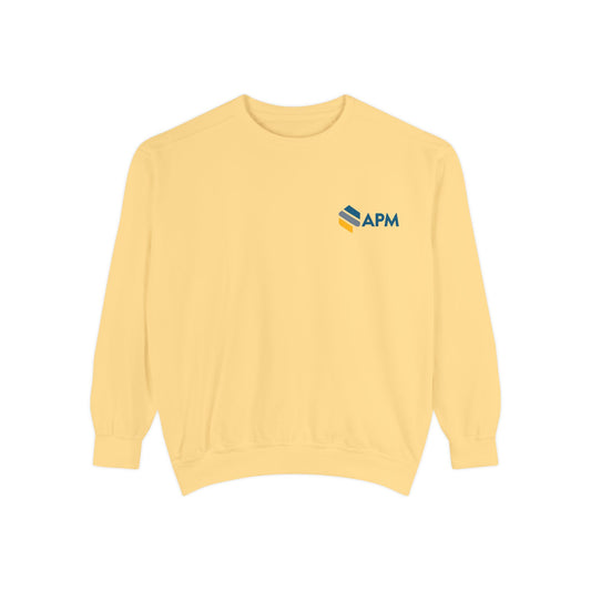 APM Logo Sweatshirt — "Creating Experiences That Matter" Crewneck