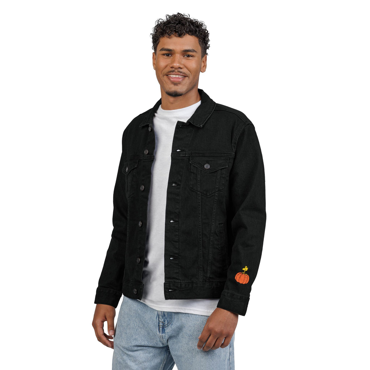 Embroidered Snoopy Unisex Denim Jacket - Fall Theme