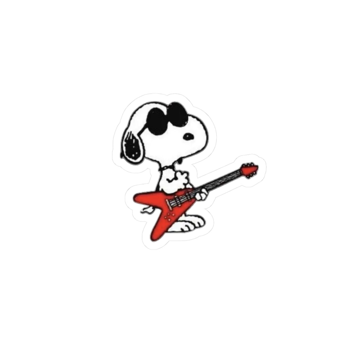 Snoopy Rock Kiss-Cut Sticker