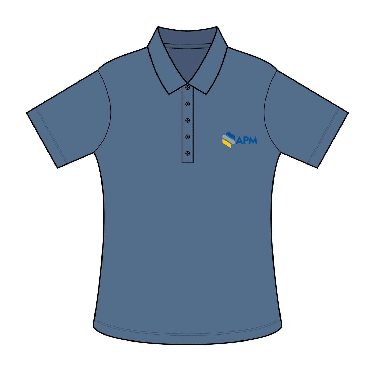 Ladies Fine Pique Polo — Embroidered APM Logo
