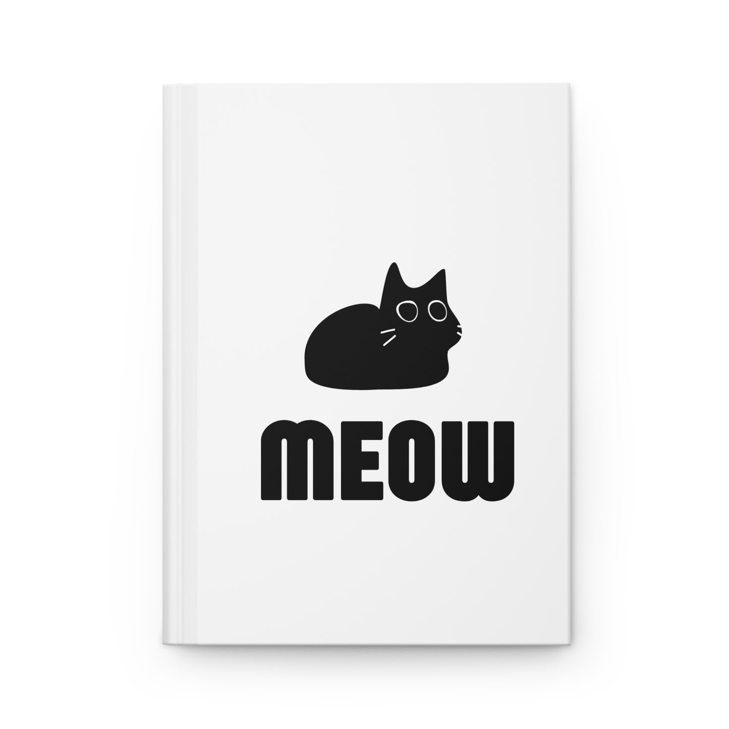 Black Cat Hardcover Journal Matte