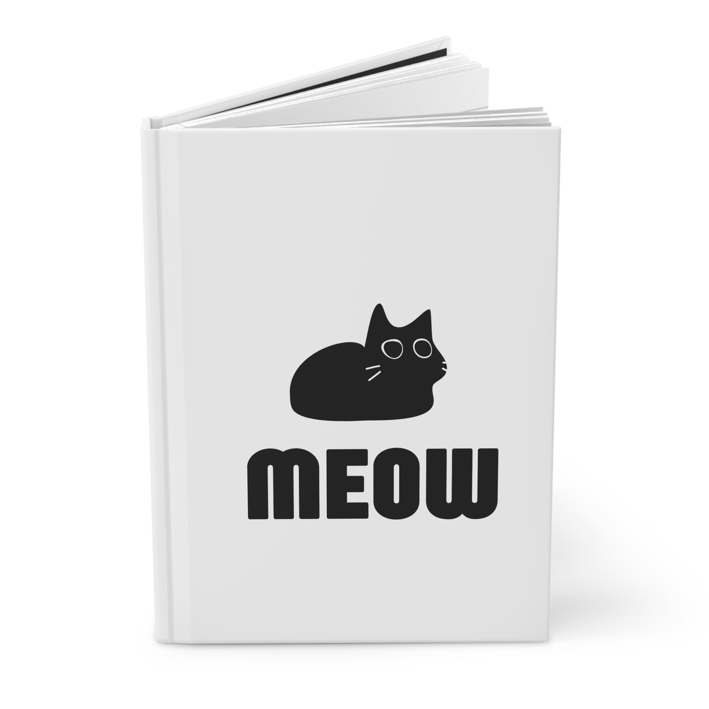 Black Cat Hardcover Journal Matte